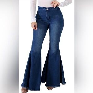 Women's Blue Flared Jeans